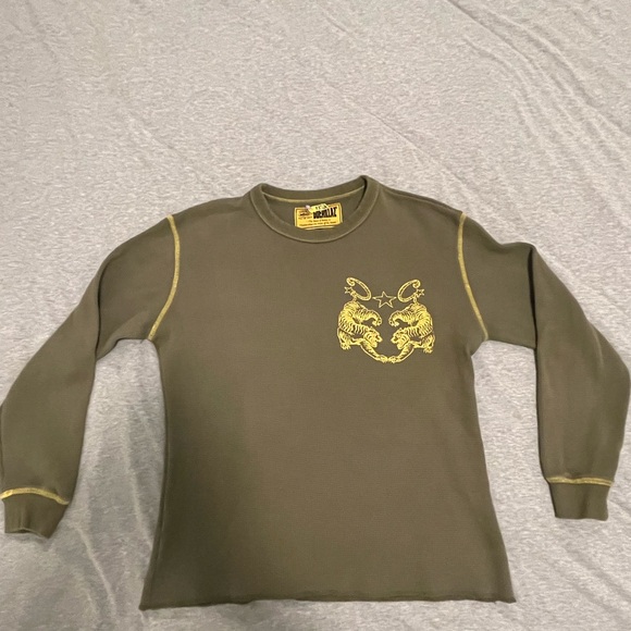 Green Corteiz Waffle Longsleeve - Picture 1 of 4